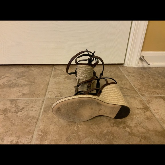 YSL Cassandra wedge sandals - Picture 4 of 5